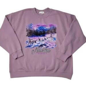 State of Mine Purple Crew Neck Sweatshirt